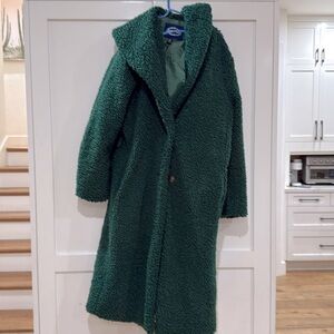 SCOOP Green Teddy style coat